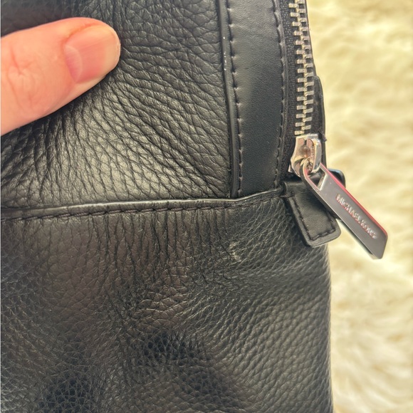 Michael Kors Black Pebbled Leather Backpack - Picture 5 of 16